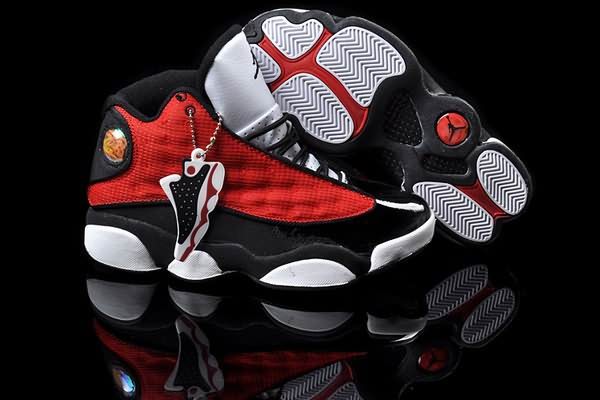 Free Shipping Womens Air Jordans 13 red white black